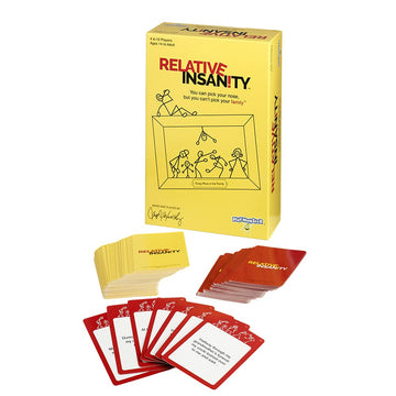 Relative Insanity Card Games - Family Games Night Kids Games Laugh Till You Drop Card Games for mature-themeds Travel Games Fun Kid Games Designed by Comedian Jeff Foxworthy Multi-Player Ages 14+