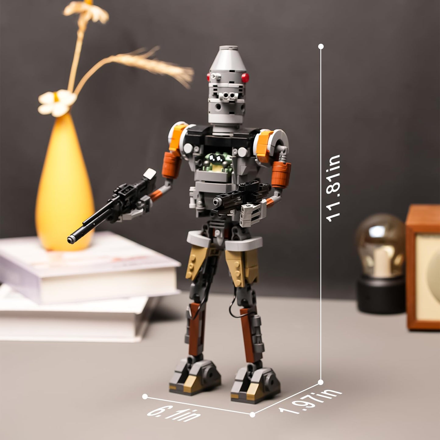 Mech Action Figure Building Kit Compatible With Lego For Boys And Girls 8-14 Years,Cool Halloween Toy For Adults Collection 462