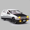 Mzexoma 1/24 Diecast Cars Initial D Toyota Trueno AE86 Car Model, Sports Car Toys for Kids and Adults,Pull Back Vehicles (Black-