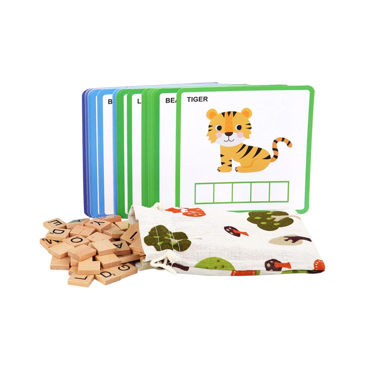 JAZZY PEARLS Spelling Games with 100 Alphabet Blocks Montessori Toy for Kindergarten Kids|Toys & Hobbies | Educational | Other E