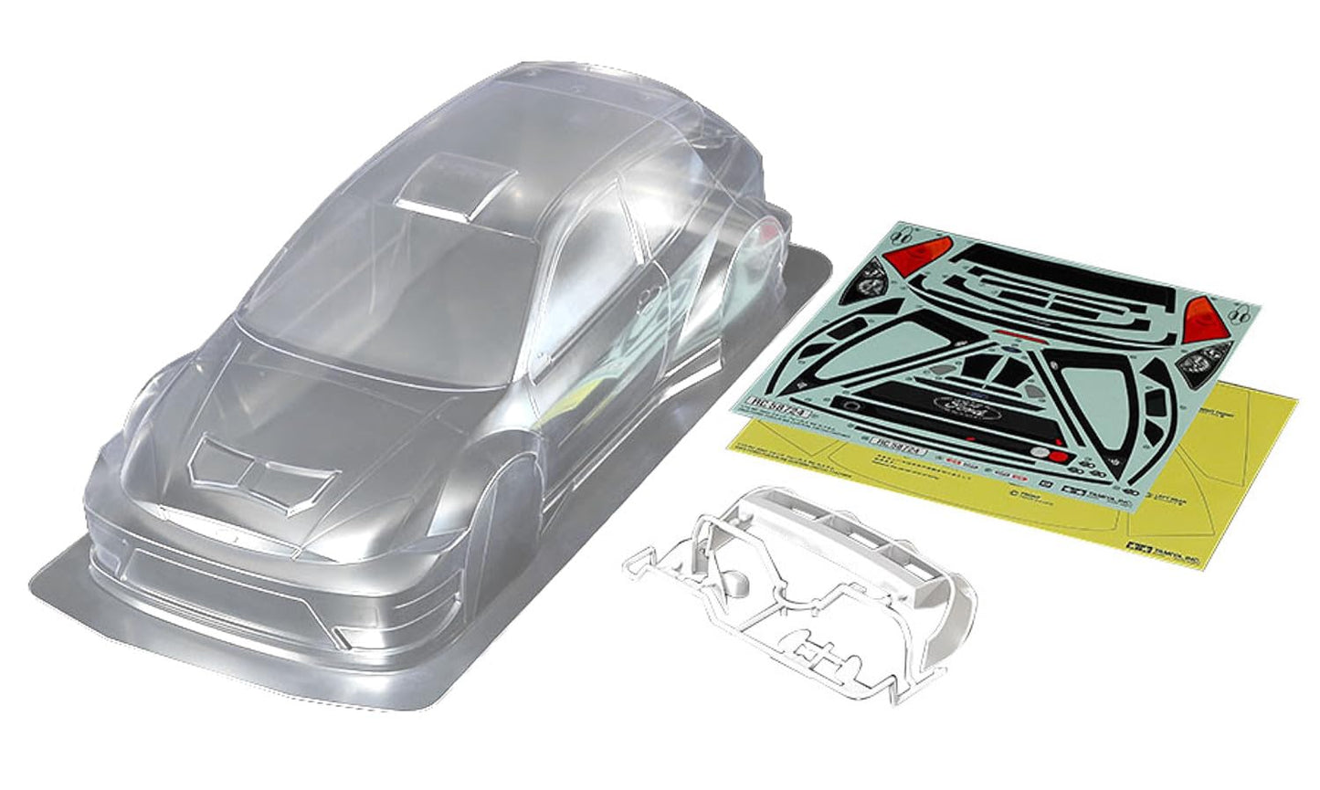 Tamiya 51718 1/10 Scale R/C 2003 Ford Focus RS Custom Body Parts Set