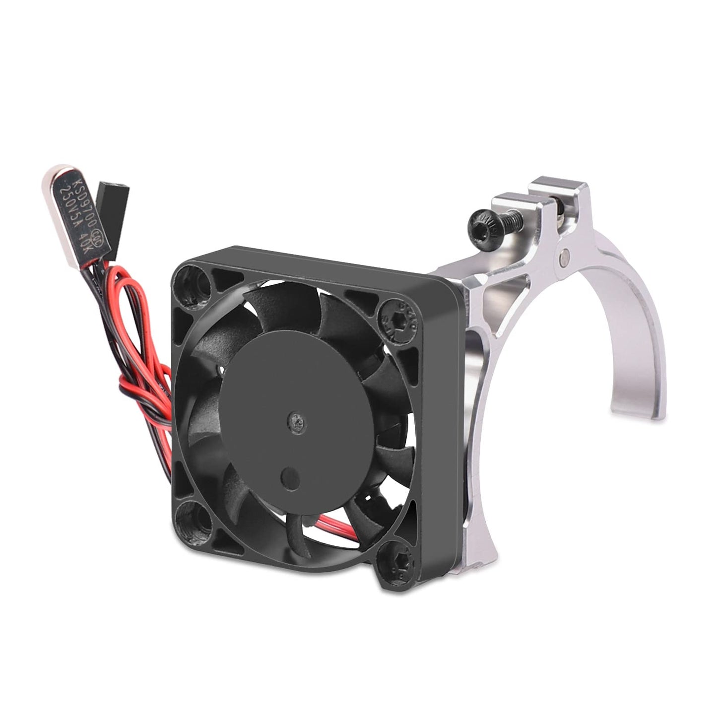 ACEKEEPS Aluminum Heatsink Fan for 1/10 Traxxas E-Revo UDR 1/8 Typhon Work with 42mm Diameter Brushless Motors