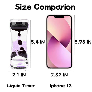 Oneshow Liquid Motion Bubbler Timer Oil Hourglass Water Timers Relaxing Desk Decor Stress Relief Toys For Adults Gifts 3 Pack-Bl