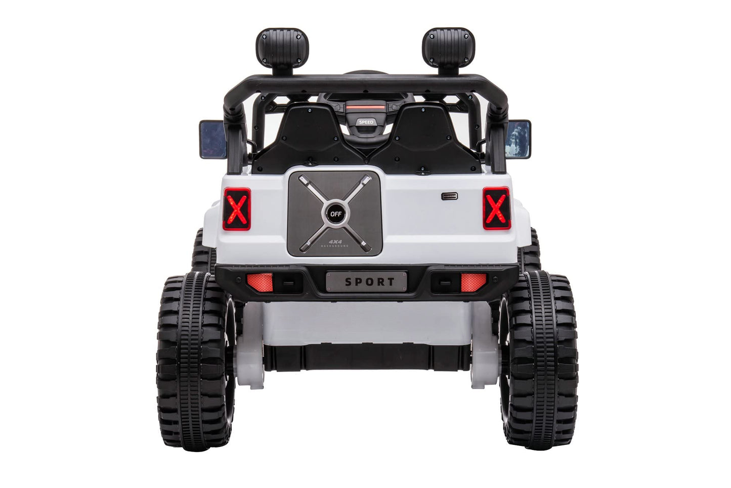 Dakott Kids Ride On Truck With Storage Space, 12V Children'S Electric Car With 2.4G Parental Remote Control, Music, Mp3 Player, Led Lights, Spring Suspension., Black