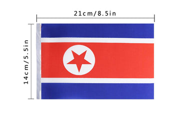 North Korea Flag North Korean Flag,100Feet/76Pcs National Country World Pennant Flags Banner,Party Decorations Supplies For,Bar,
