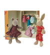 Moulin Roty La Grande Famille Wardrobe Suitcase - Orange Printed Cardboard, Model 632401