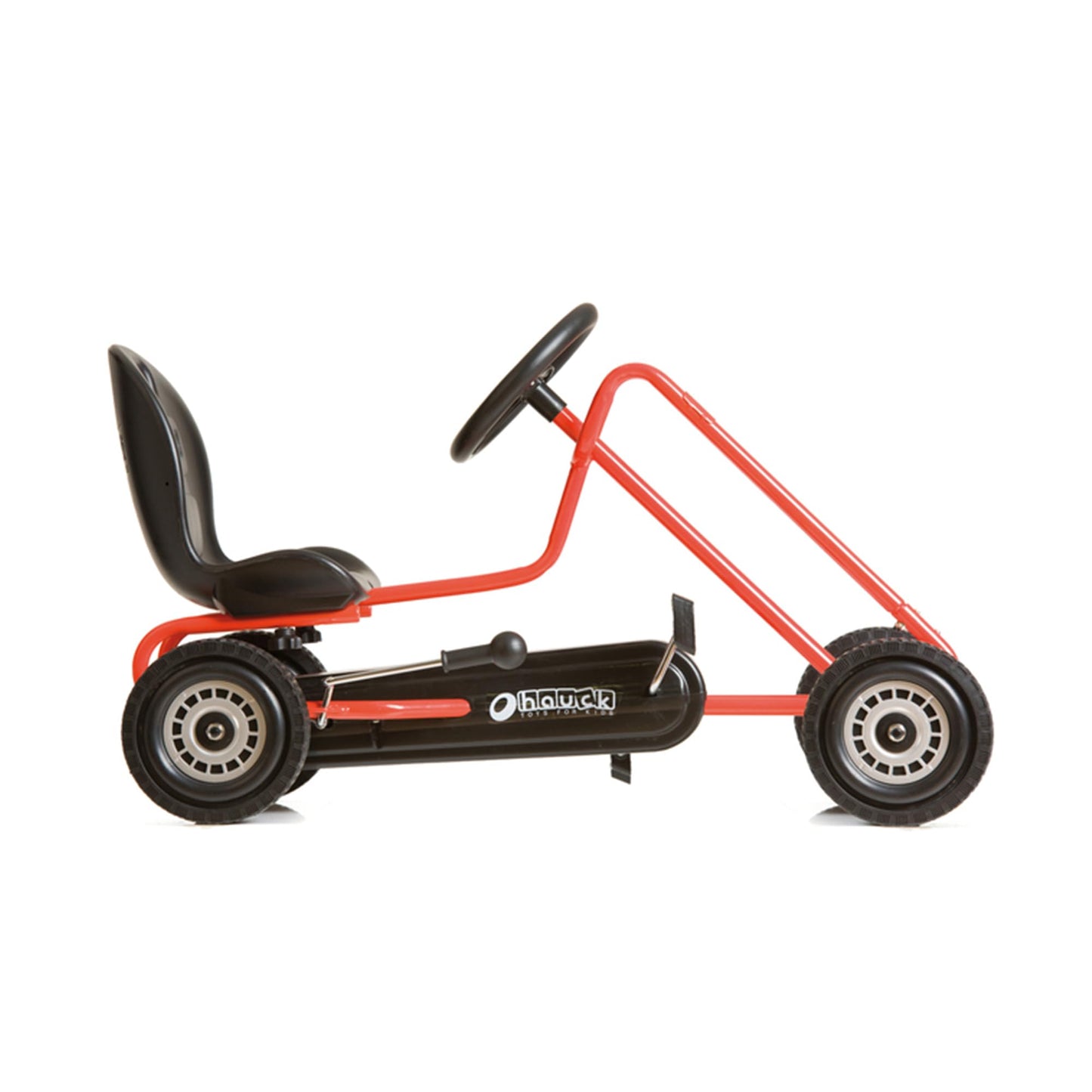 hauck Kids Pedal Go Kart, 4 Wheel Bike Cart, Ages 4-8, Lightning Ride, Orange