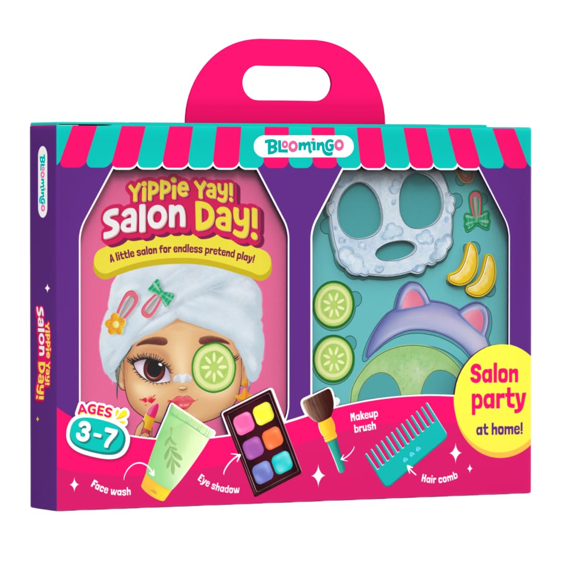 Bloomingo Yippie Yay! Salon Day | Engaging Roleplay Activity For Kids Age 3-7 | Develop Creativity, Social Imagination & Motor S