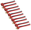 ZHOFONET Deans T Plug Connector,RC Battery Connector,Deans Female and Male Connector with 14AWG Silicon Wire for RC Airplane Qua