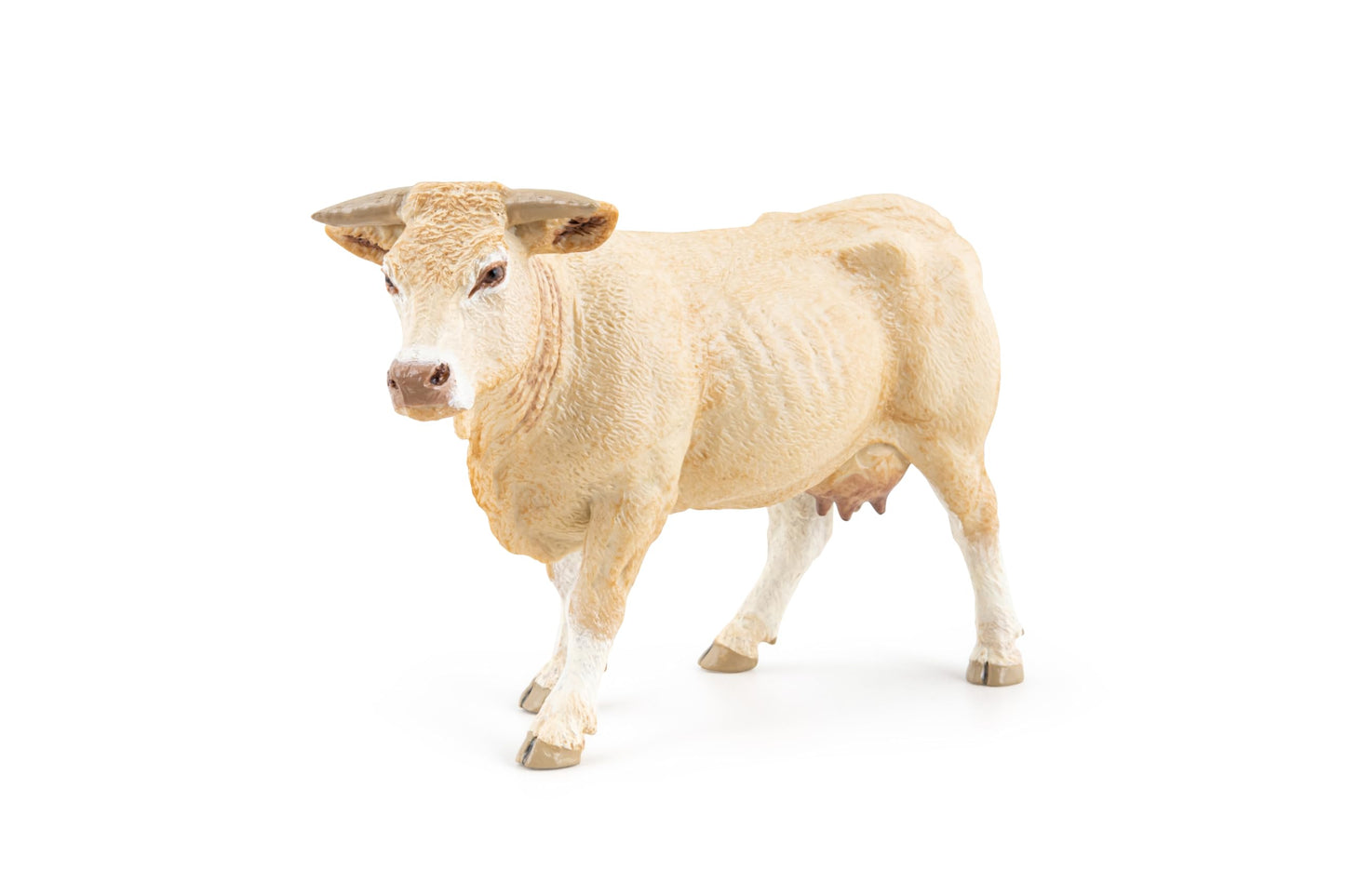 Papo - Hand-Painted - Figurine - Blonde D'Aquitaine - 51185 - Farm - Animals - Collectible - For Children - Suitable For Boys And Girls- From 3 Years Old