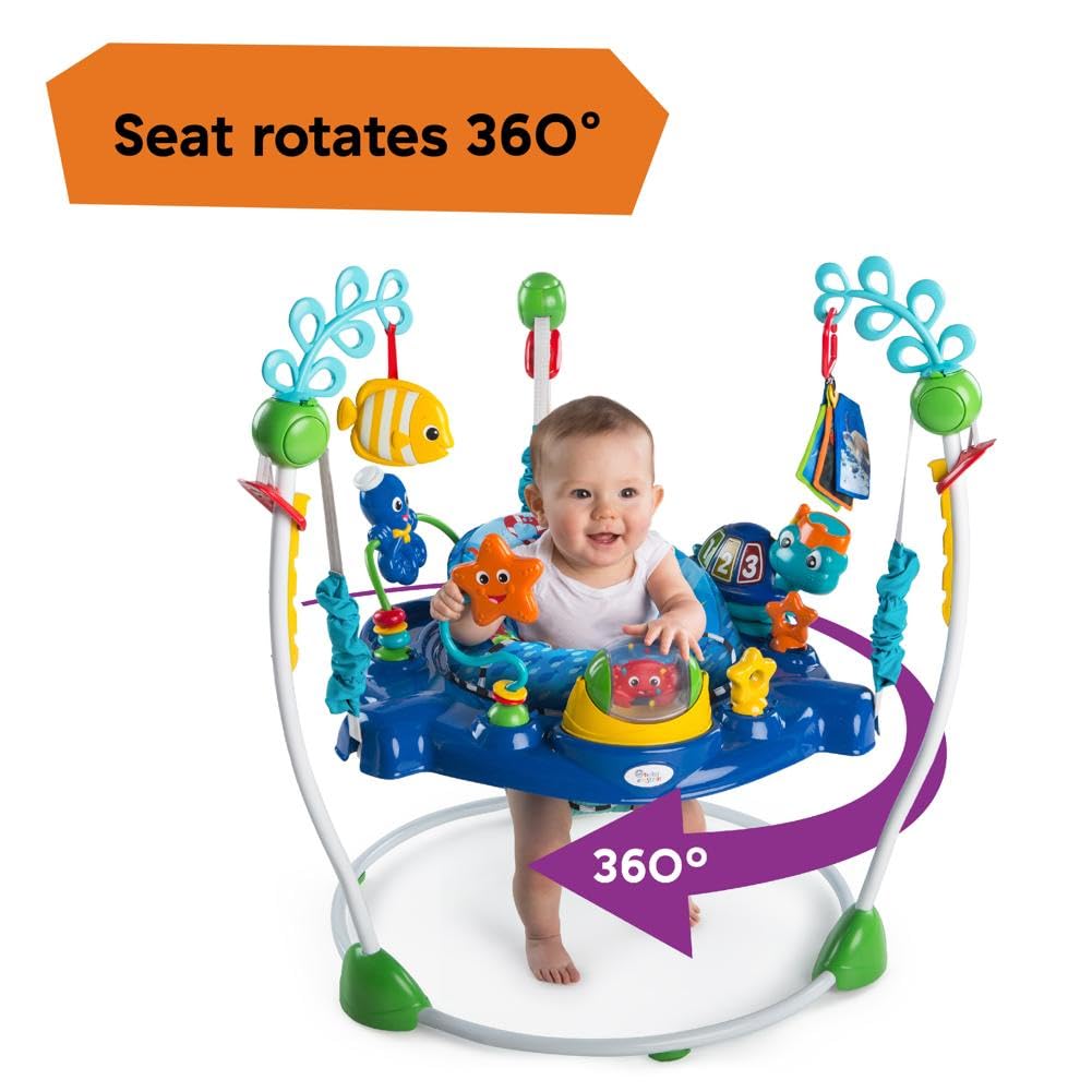 Baby Einstein Neptune'S Ocean Discovery Activity Jumper, Ages 6 Months +, Max Weight 25 Lbs., Unisex