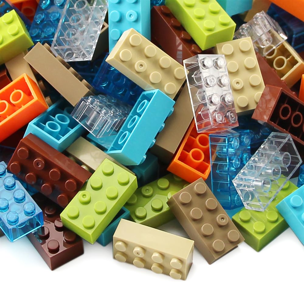 Feleph 2X4 Bricks 320 Pieces New Multicolored Classic Parts Building Creative Play Set Blocks Toy Accessories Compatible With 3001 Major 8 Color