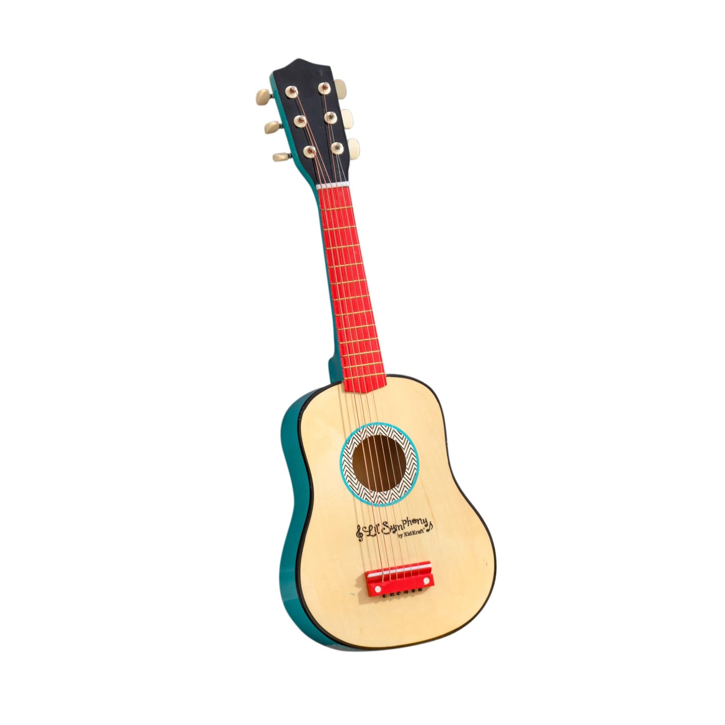 Kidkraft Lil' Symphony Wooden Play Guitar, Kids Musical Instrument Toy, Gift For Ages 3+