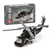 DAHONPA UH-60 Helicopter Black Hawk Medium Utility Military Army Air Building Bricks Set 660+ Pieces Air-Force Build Blocks Toy Gift for Kid and mature-themed