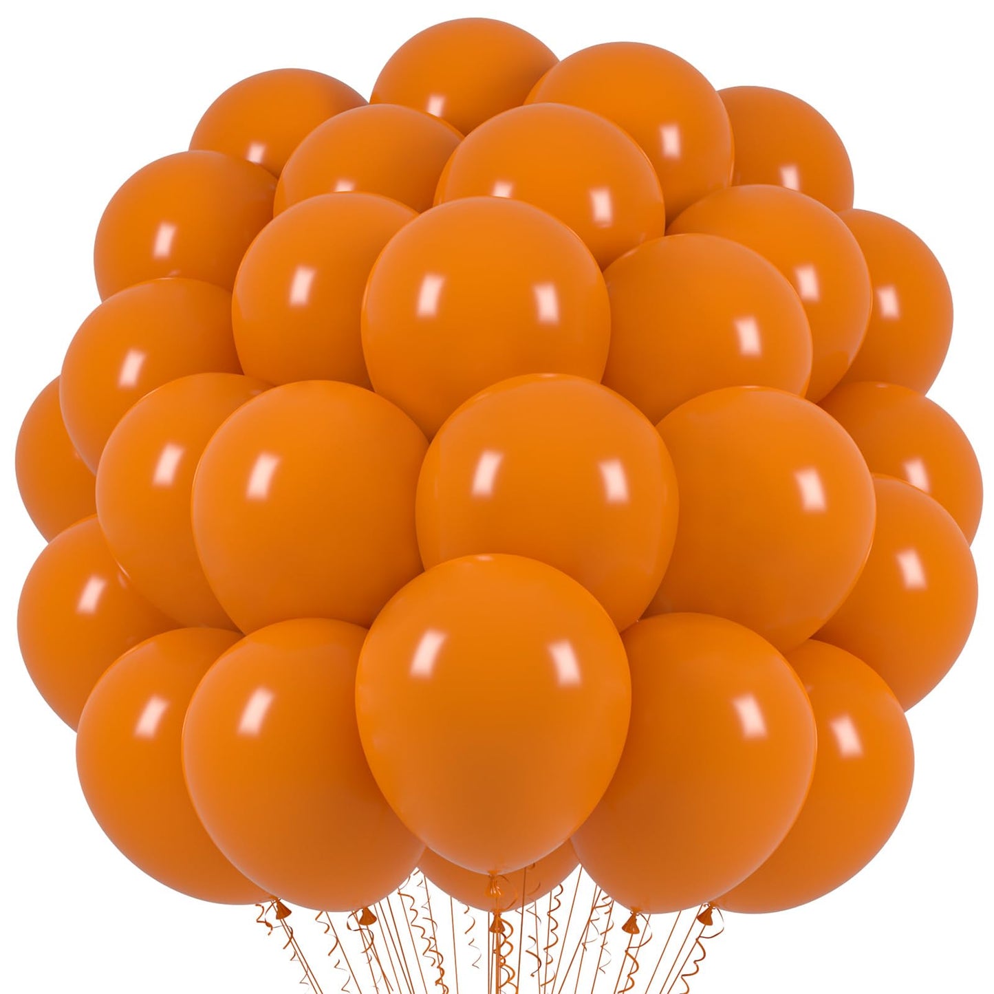 Voircoloria Burnt Orange Balloons, 66Pack 12Inch Retro Orange Latex Party Balloons For Wedding, Birthday, Graduation, Bridal Sho