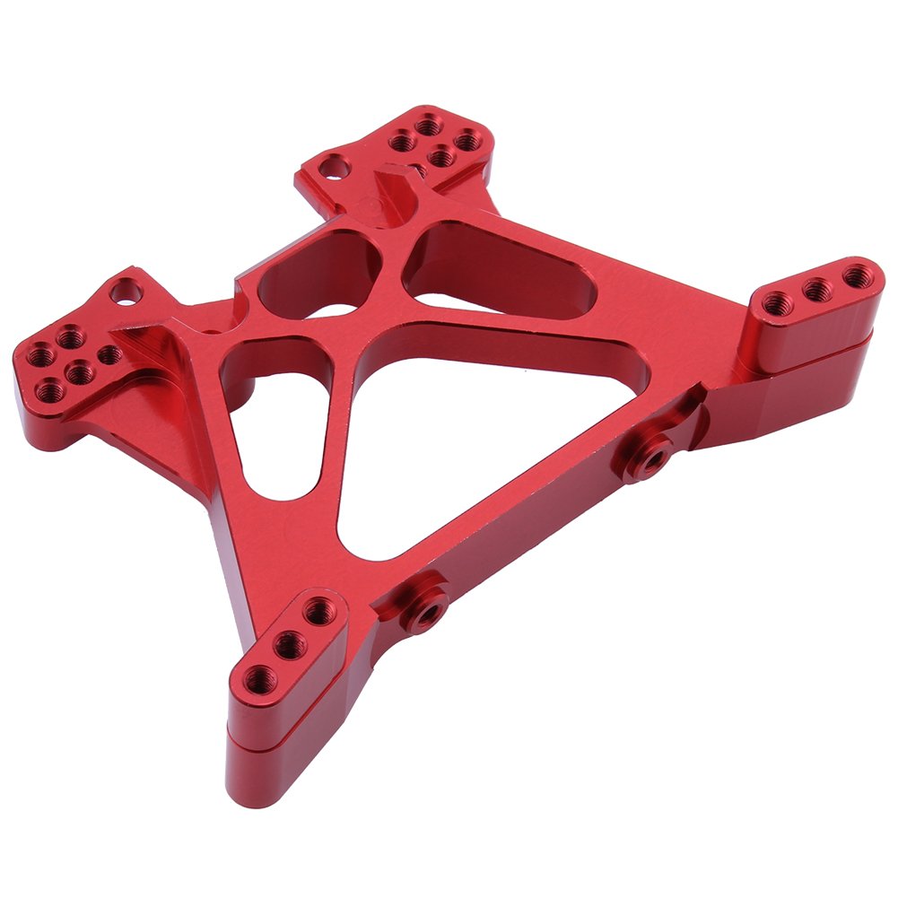 HobbyPark Aluminum Rear Shock Tower for Traxxas 1/10 Slash 4x4 4wd Upgrade Replacement of 6838 Hop Up Parts Red