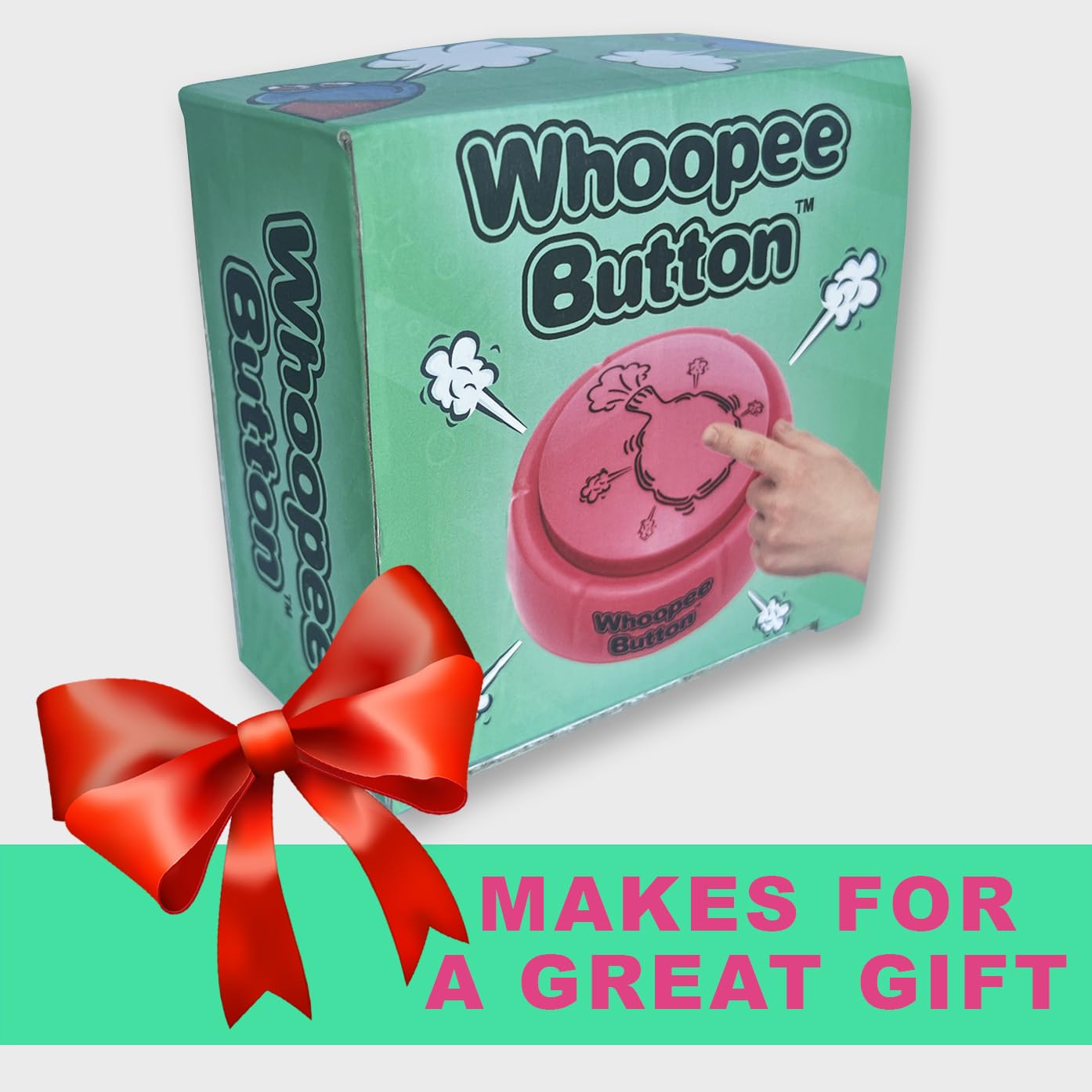 NOVELTY888 TALKING BUTTON Fart Machine Funny Fart Noise Maker | Whoopie Cushion Desk Toy | Plays 21 Realistic & Loud Fart Sounds