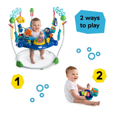 Baby Einstein Activity Jumper - Neptune's Ocean, Plastic, 32x32x33.13 Inch, Ages 6 months+, Max weight 25 lbs., Unisex, Model 10455