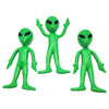 Zugar Land Bendable Green Rubber Aliens (3.75'' Action Figures) - Ufo Alienslimbs Sensory Stress Relief Fidget Toys. Great Party