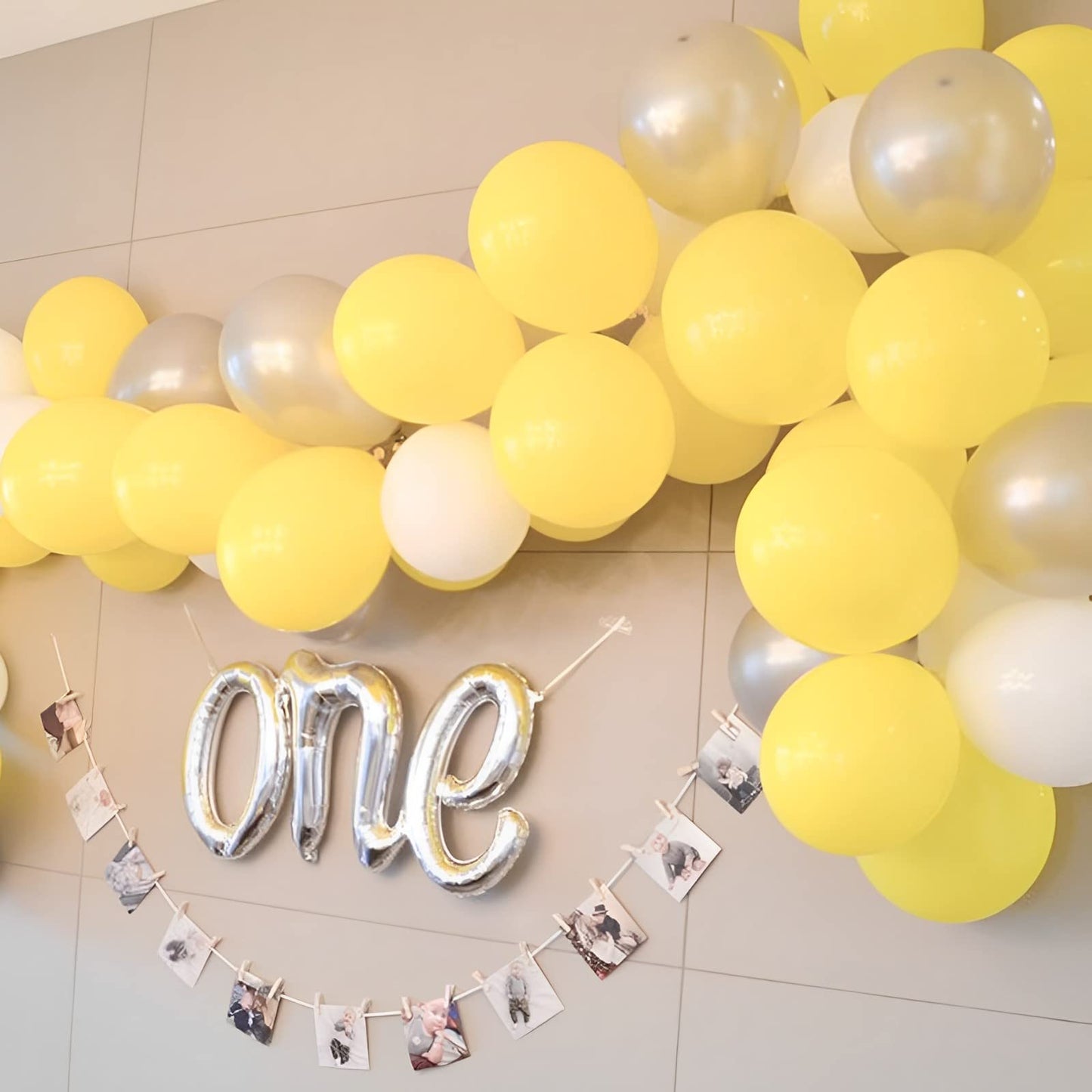 Voircoloria 105Pcs Yellow Balloons 12Inch Party Latex Balloons For Boys Girls Birthday Baby Shower Gender Reveal Wedding Sunflow