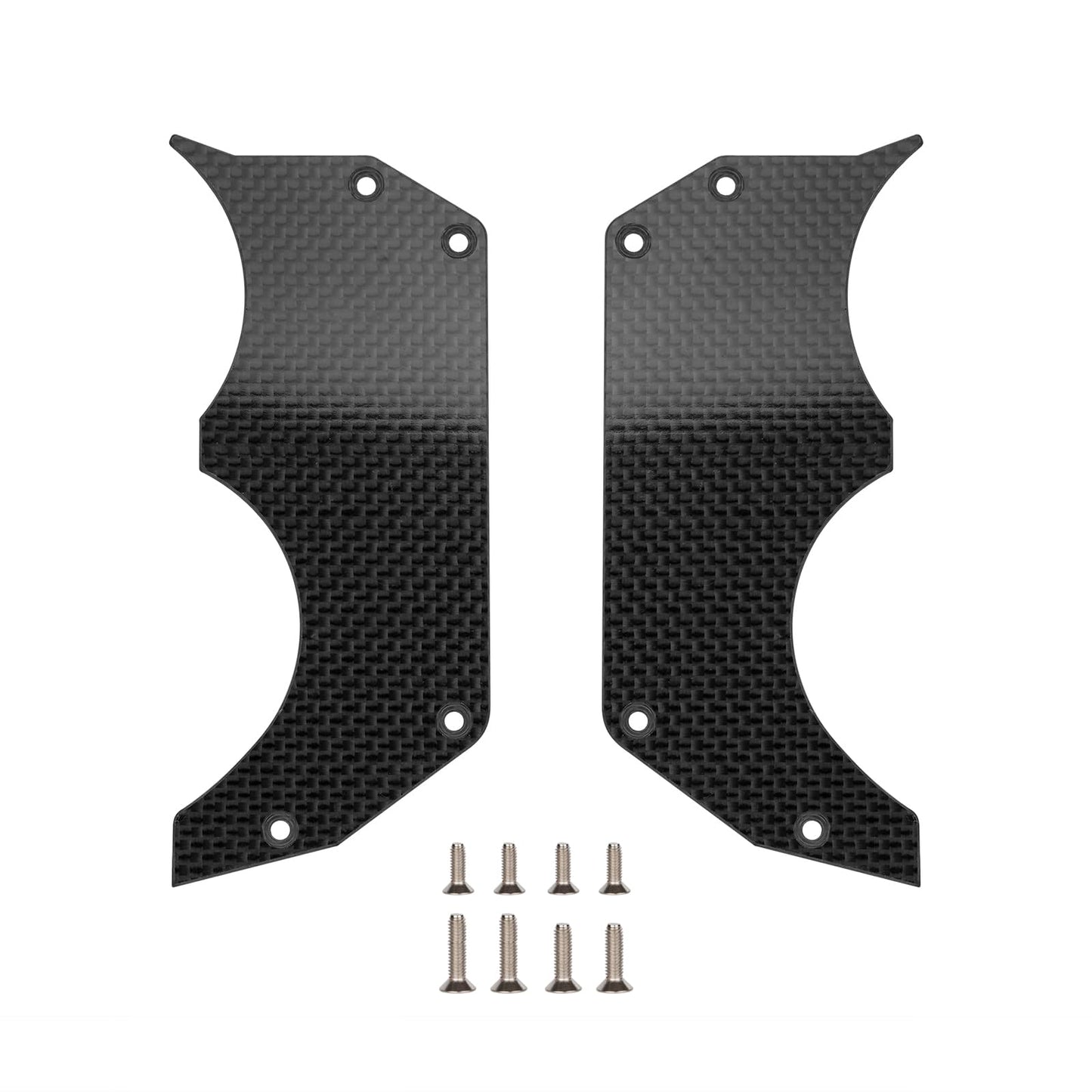 1.5Mm Carbon Fiber Air Dam Diffuser For Arrma 6S 1/7 Infraction/Limitless/Felony,Wheel Covers Lightweight Left And Right Carbon