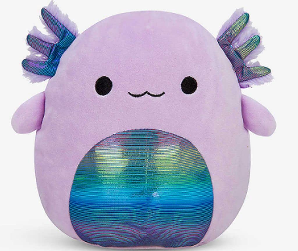 Squishmallows 7.5" Monica Purple Rainbow Axolotl Plush Stuffed Animal - Soft Toy