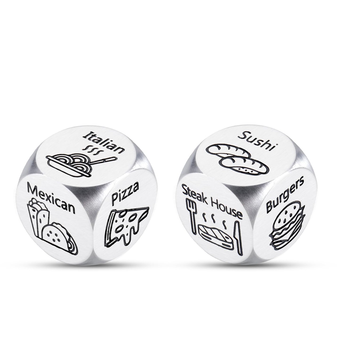 Date Night Ideas Food Dice Gifts for Boyfriend Girlfriend Couples Christmas Stocking Stuffers for Adults Valentines Day 1 Year A