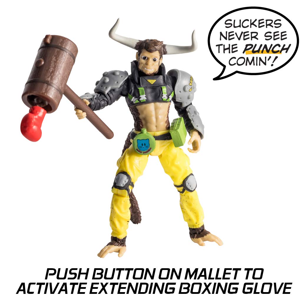 Alter Nation Albert VII The Human Monkey Bull Hybrid - Web Cartoon Dark Horse Comics Graphic Novel Action Figure with Bending Tail Action & Mini Comic Book Great Gift for Kids 6 & Up