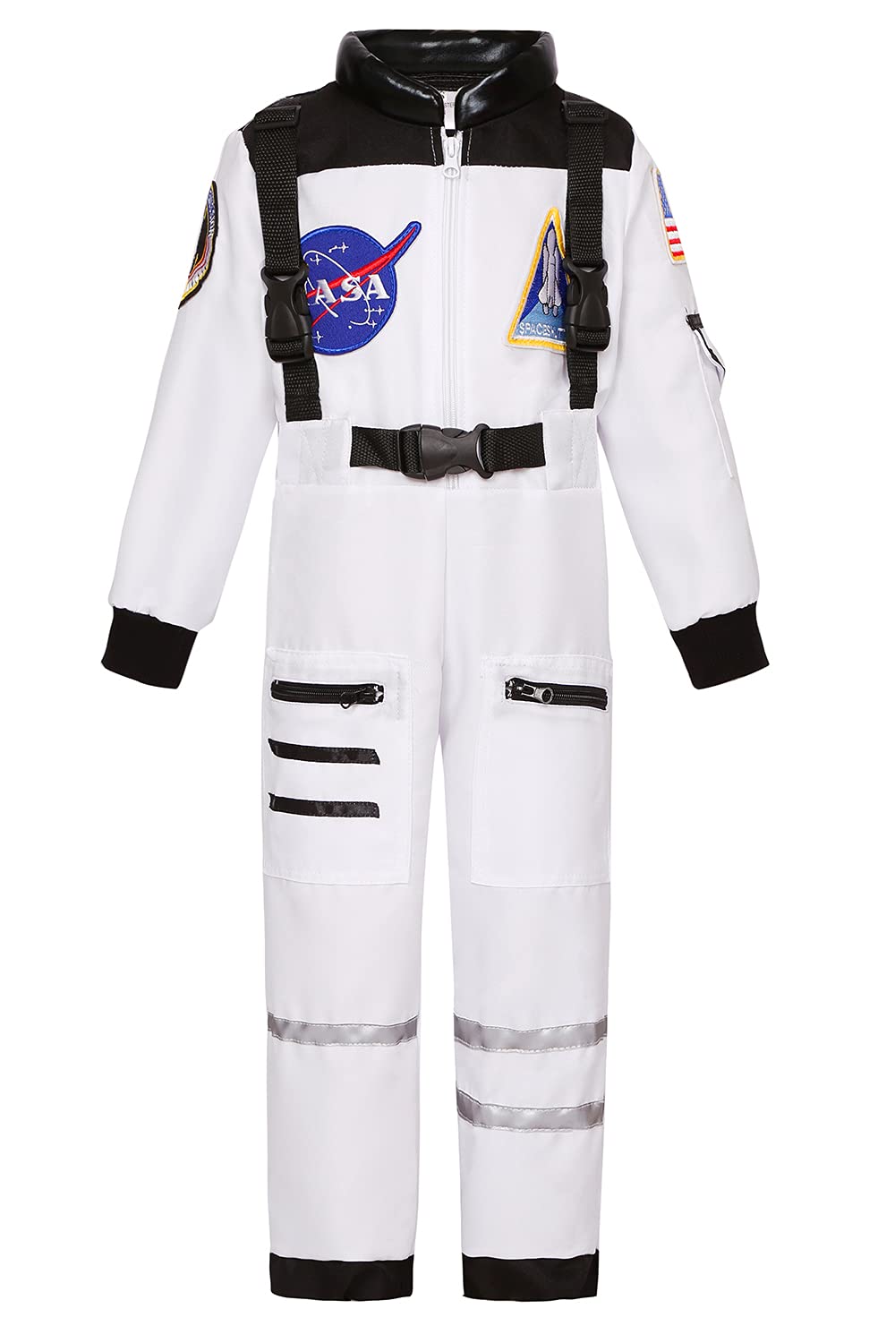 Cuteshower Kids Astronaut Nasa Costume For Boys Girls Space Jumpsuit Halloween (Orange, 3-4Years)