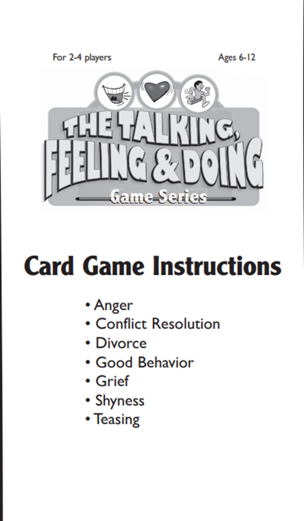 The Talking, Feeling, & Doing Anger Card Game
