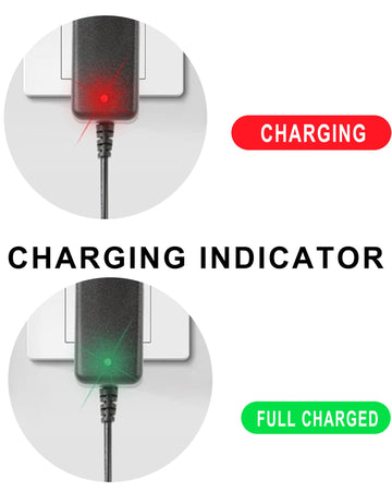 TUAGUI 12V Battery Charger for Bumper Car Ride-On Toys - 1A Black Charger for Best Choice, Wrangler, Kid Trax, Dynacraft, Kidzone