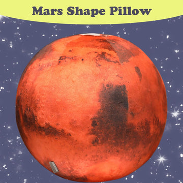 Elainren Soft Planet Mars Plush Toy Realistic Stuffed Space Planet Toy Cute Solar System Planet Plushie Doll Gifts/10.6''