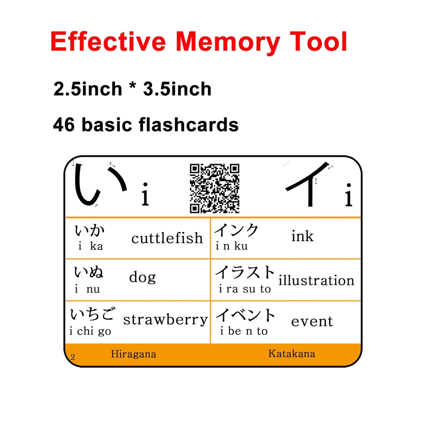 Japanese Hiragana And Katakana Syllabary Alphabet Flash Cards