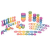 Tickit Rainbow Wooden Super Set - Set Of 84 - 12 Different Shapes In 7 Colors - Loose Parts Play Set For Babies And Toddlers 10M