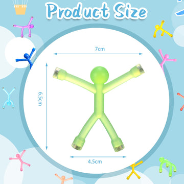 Jerify 20 Pcs Humanoid Magnetic Travel Toys Colorful Fidget Toys Man Funny Magnets For Adults Cute Novelty Man Fridge Magnets Fo