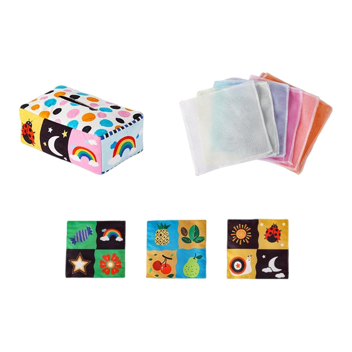 Ilsmysutra Tissue Boxes Toy Montessori Simulation Developmental Toys For Games Daycare