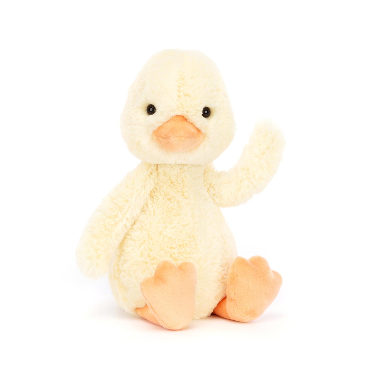 Jellycat Bashful Duckling Stuffed Animal, Medium 12”, Polyester Plush Toy, Duck Color, Classic Children's Gift
