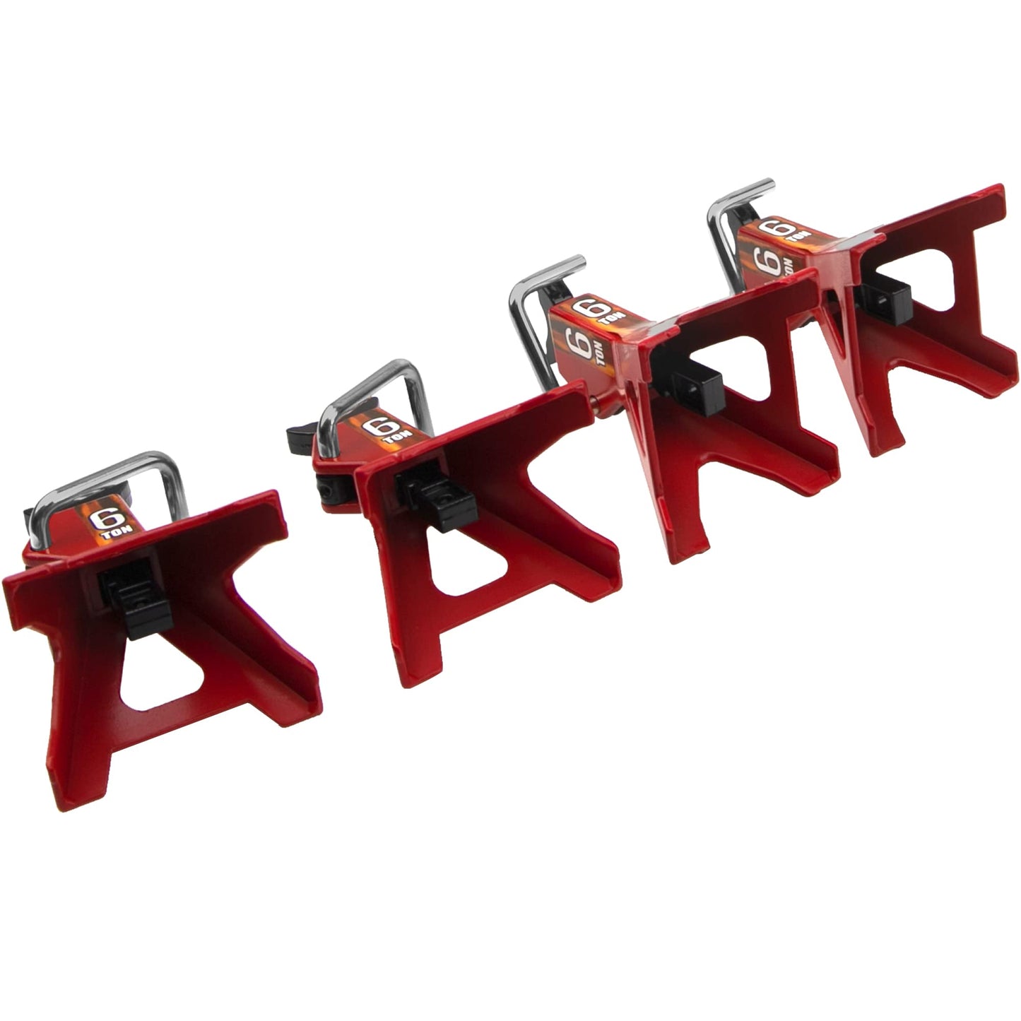 4Pcs Vgoohobby 1/10 RC Scale Toy Decoration Metal RC Jack Toy Stands Simulation Compatible with Traxxas TRX4 Axial SCX10 RC4WD T