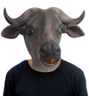 PartyHop Buffalo Mask Head Animal Latex Full Head Realistic Masks Fancy Dress for Halloween Carnival Costume Party