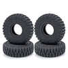 RCLIONS 4PCS Rubber Micro 1'' RC Wheel Tires 62mm for 1/24th Axial SCX24 Deadbolt,C10,JLU CRC,Bronco RC Crawler Truck Car (B Sty