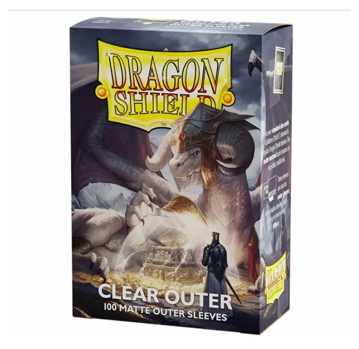 Dragon Shield Sleeves – Dragon Shield Matte Clear: Outer Sleeves 100 Ct - Mtg Card Sleeves Are Smooth & Tough - Compatible With Pokemon & Magic The Gathering Cards