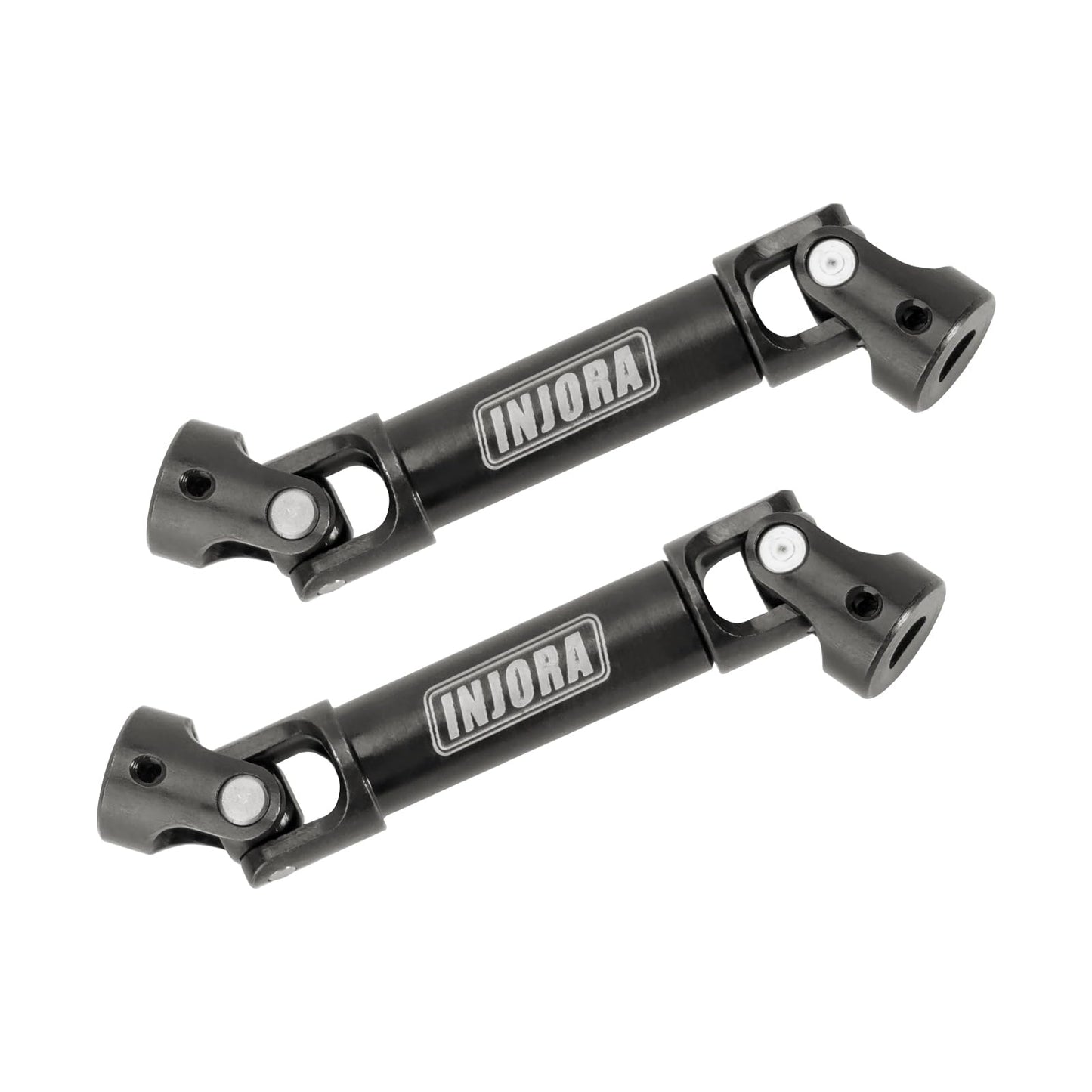 INJORA Drive Shaft with D-Shaped Holes - Hardened Steel Driveshafts for 1/24 RC Crawler FMS FCX24 Upgrades