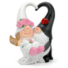 Zonling Wedding Gnomes - Romantic Anniversary Gifts for Couples, White Resin Decorations, Model VD-GD-VG2W