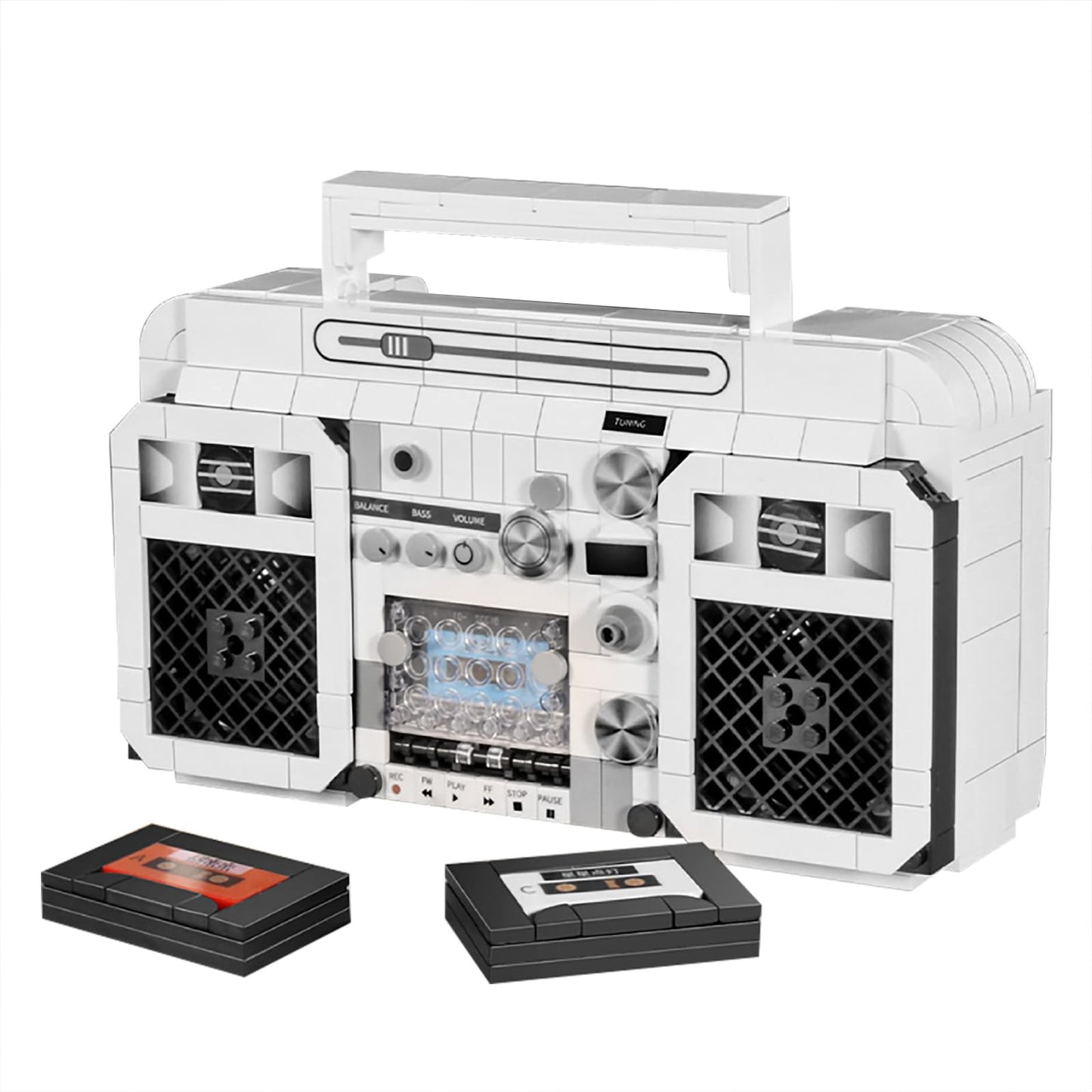 Elaicree Retro Mini Radio Building Blocks Set Gifts For Christmas, Birthday, Valentine'S Day, Thanksgiving, 645Pcs Vintage Radio
