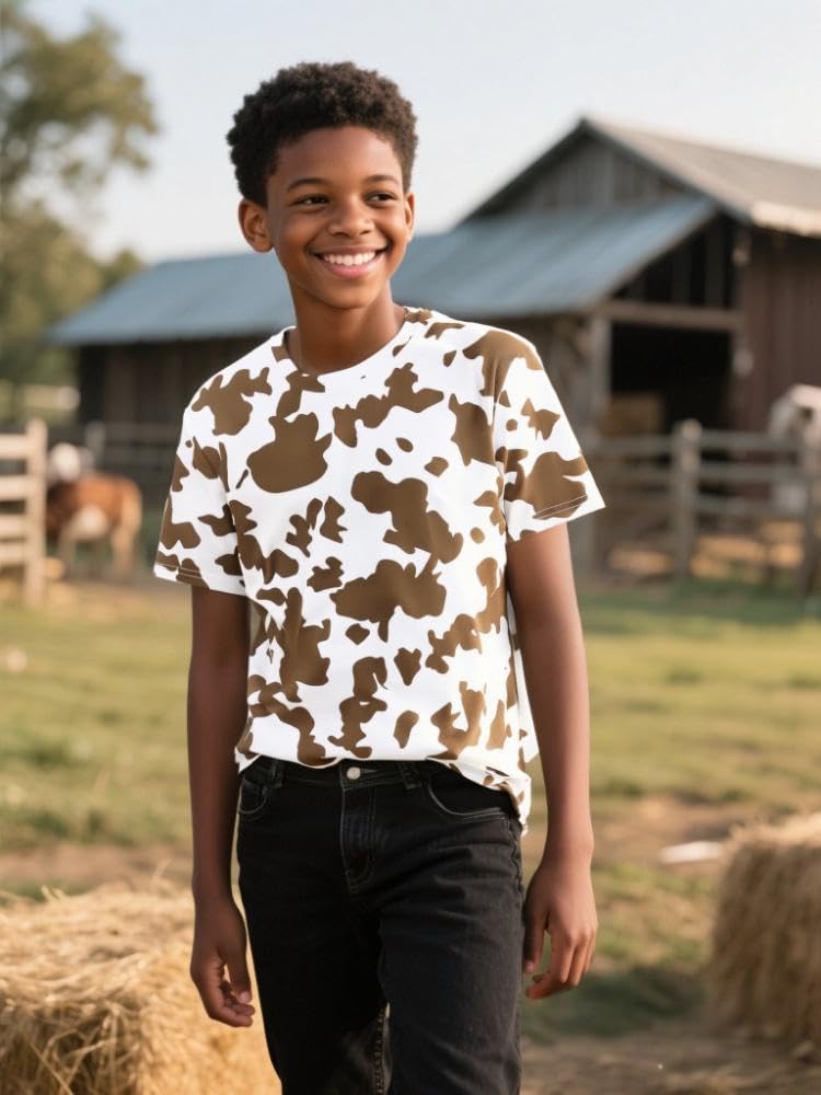 Cosland Cowboy Shirt For Boys Kids Animal Costume, Large