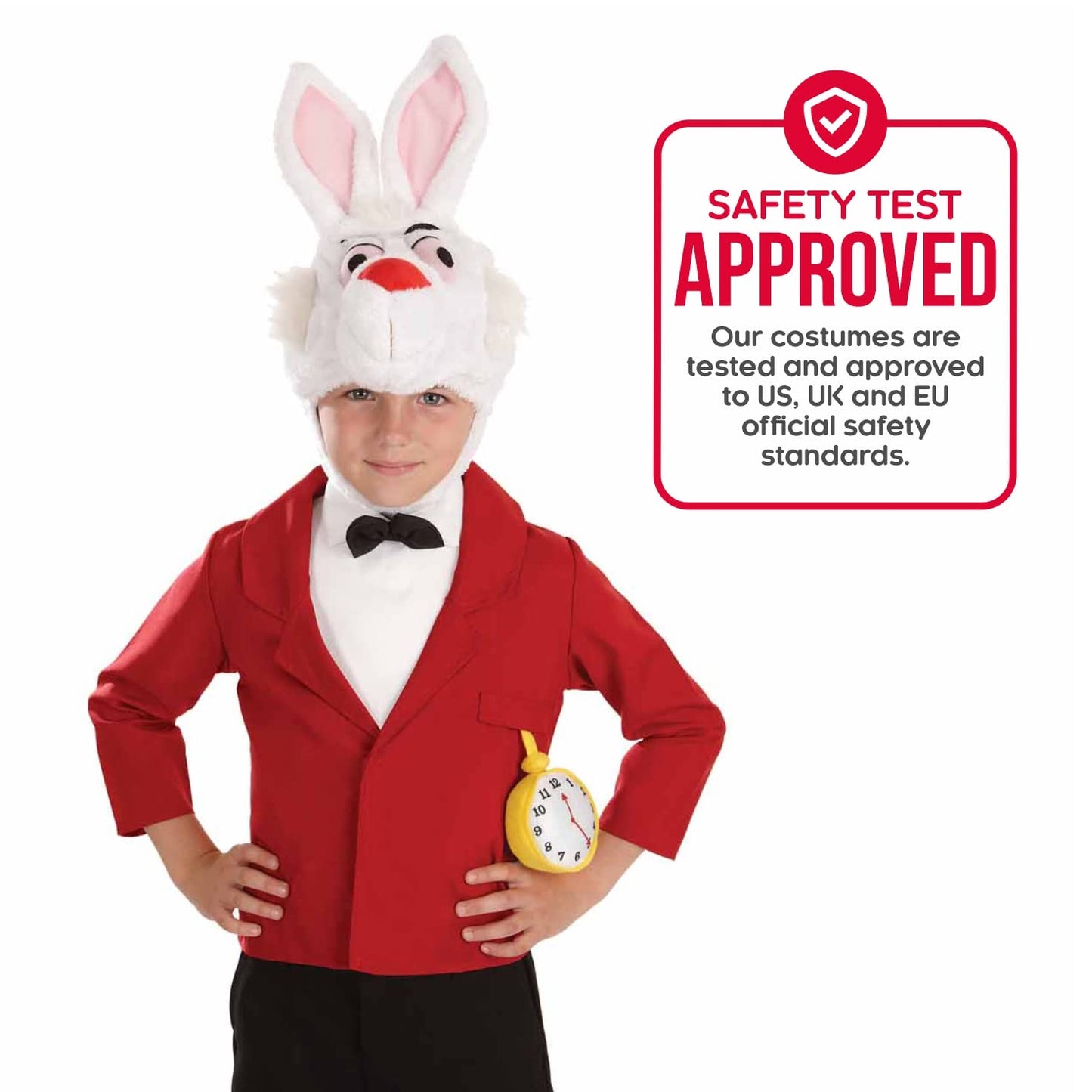 Fun Shack White Rabbit Kids Costume, Kids White Rabbit Costume Boys, White Rabbit Costume For Girls, Kids Rabbit Costume Kids, Large