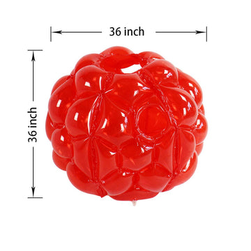 SUNSHINEMALL 2 PC Sumo Balls for mature-themed Inflatable Body Sumo Balls Bopper Toys for Kids Yard Human Bubble Ball Hamster Ball (36 INCH Red)