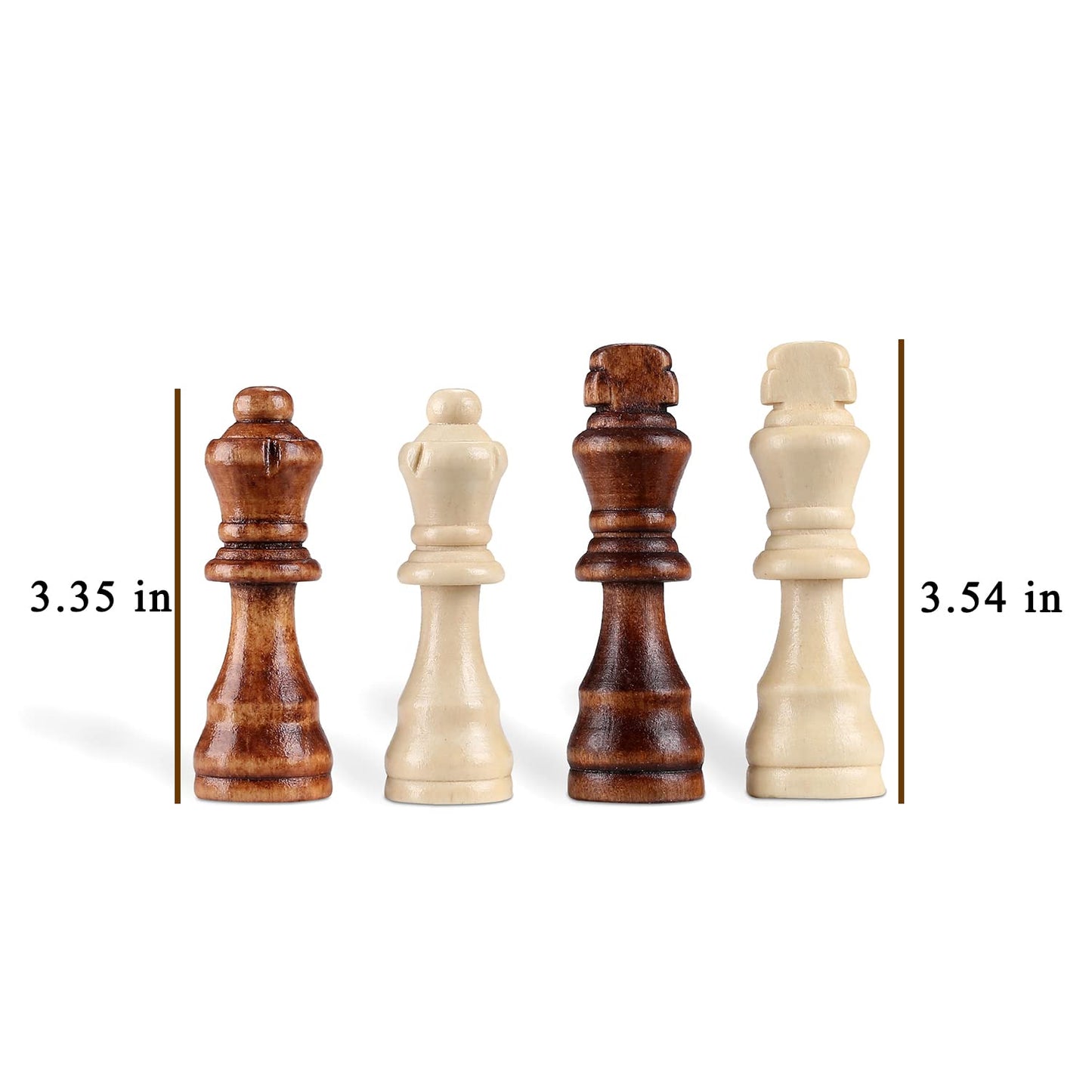 Yb-Osana 62 Pieces Wooden Checker Pieces & Chess Pieces 2 In 1 Chess Game Set Board Games Accessories Classic Wooden Chess Game Set In 2 Styles And 2 Colors