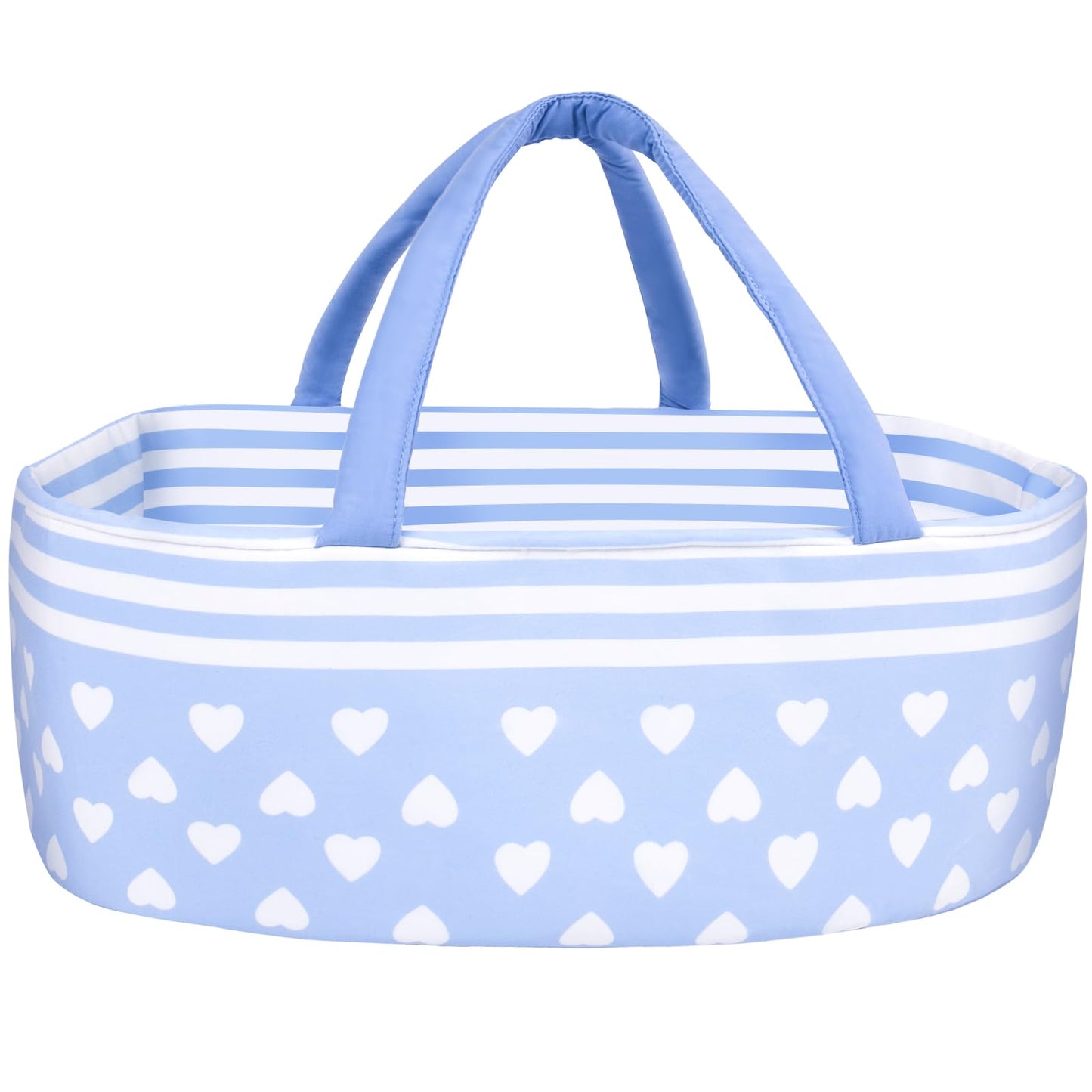 Aori Reborn Baby Dolls Bassinet Baby Doll Carrier Bed Soft Doll Carrier Doll Accessories With Handle For 17-22 Inch Baby Dolls G