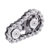 Bike Chain Gear Fidget Spinner Metal Sprocket Chain Fidget Toy Stress Anxiety Relief Fidget Toy Focus Finger Spinning Toy Stainless Steel Mechanics W/Smooth Bearings EDC Novelty Toy